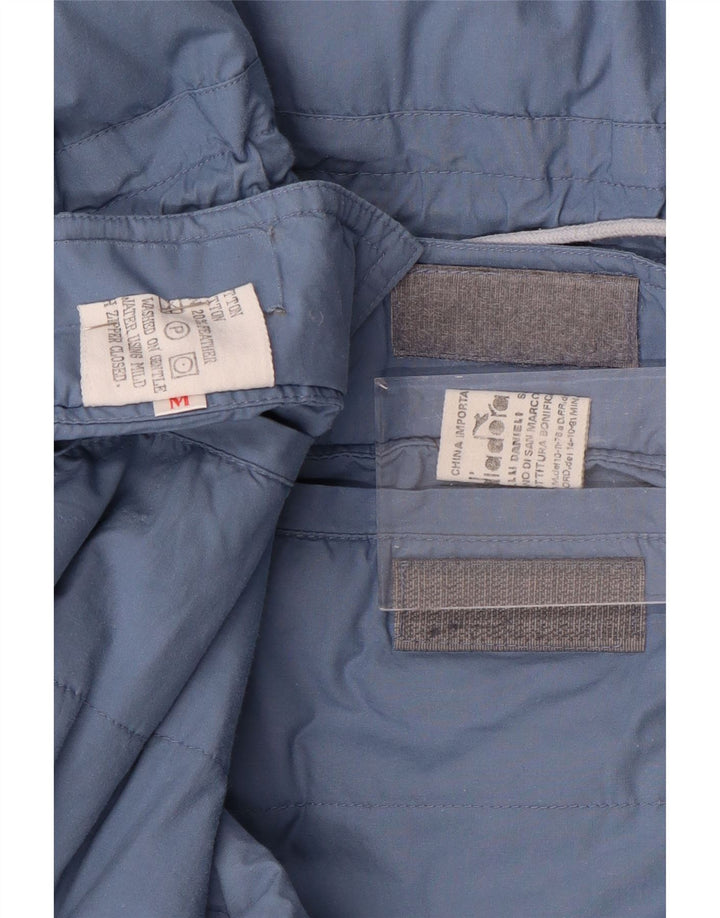 Jaqueta acolchoada reversível masculina DIADORA com ajuste solto Reino Unido 38 algodão azul médio