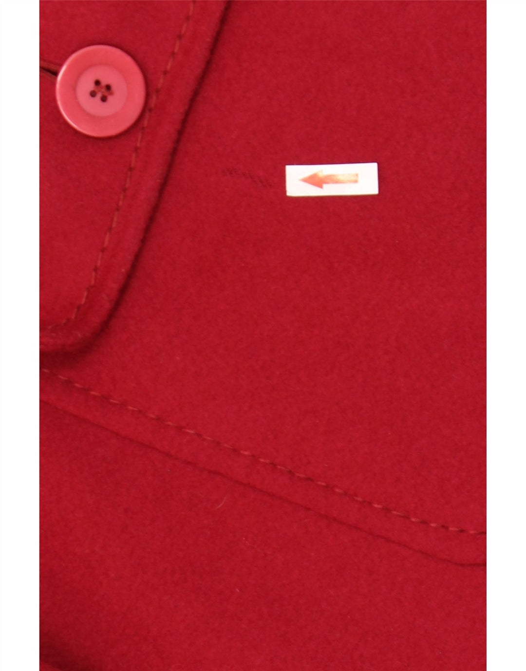 Sobretudo oversized feminino vintage IT 53 2XL lã vermelha