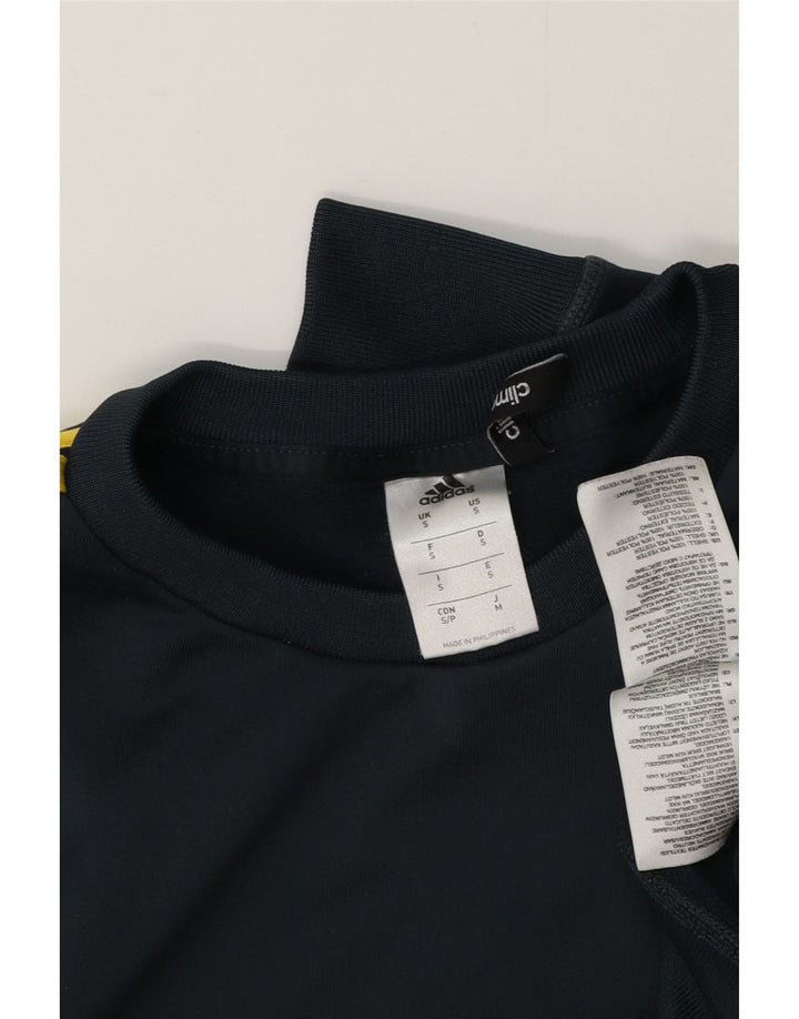 ADIDAS Masculino Climalite Suéter Jumper Pequeno Verde Colorblock Poliéster