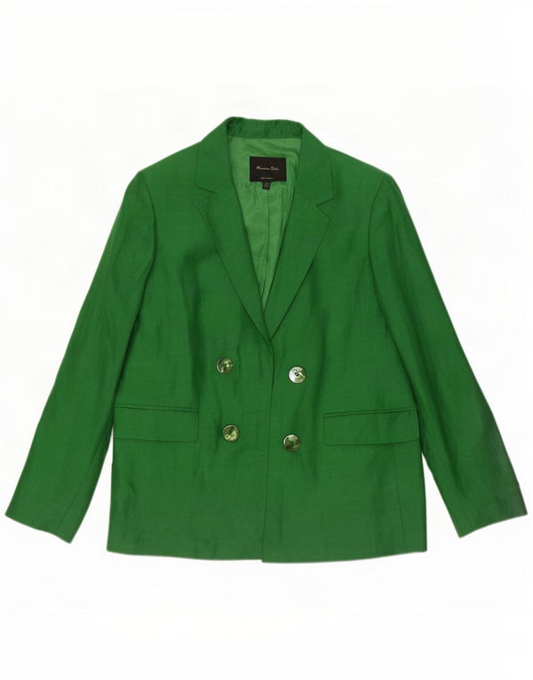 Jaqueta Blazer aberta feminina Massimo Dutti EU 40 verde médio