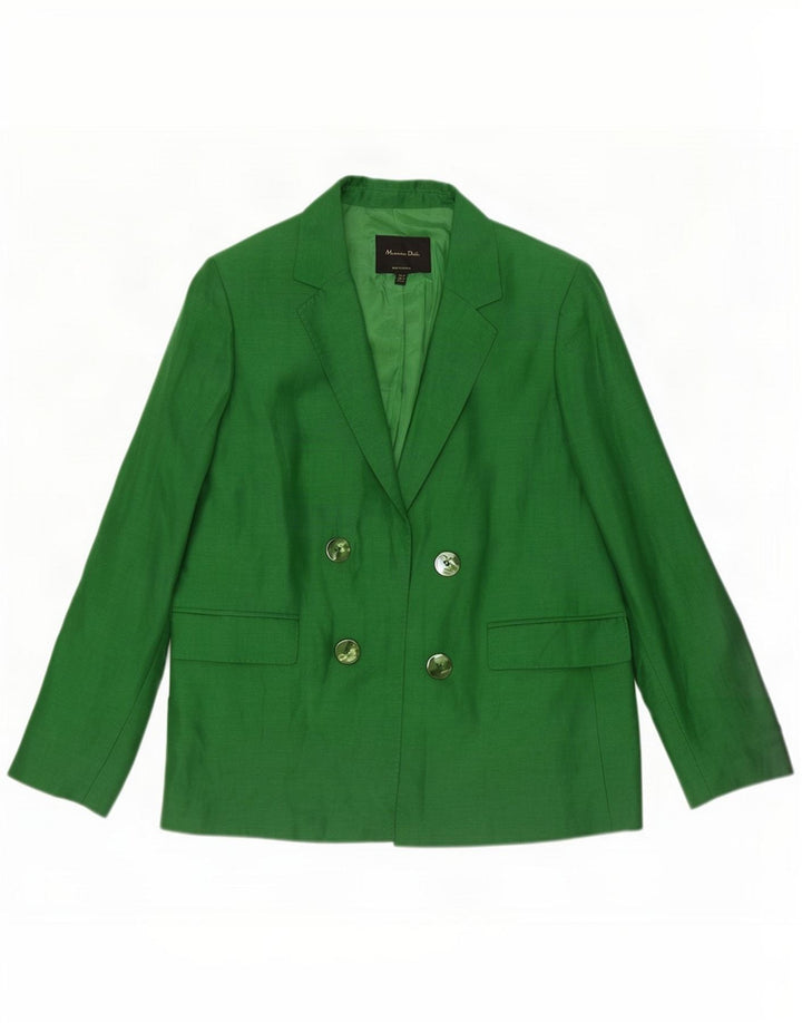 Jaqueta Blazer aberta feminina Massimo Dutti EU 40 verde médio
