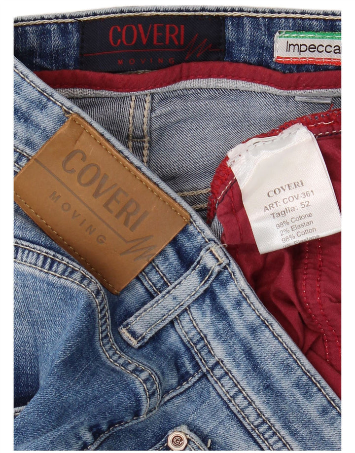 Shorts jeans masculino COVERI IT 52 XL W38 algodão azul