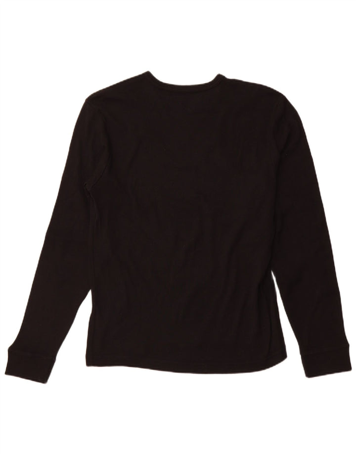 LEE Mens Top Manga Longa XL Algodão Preto