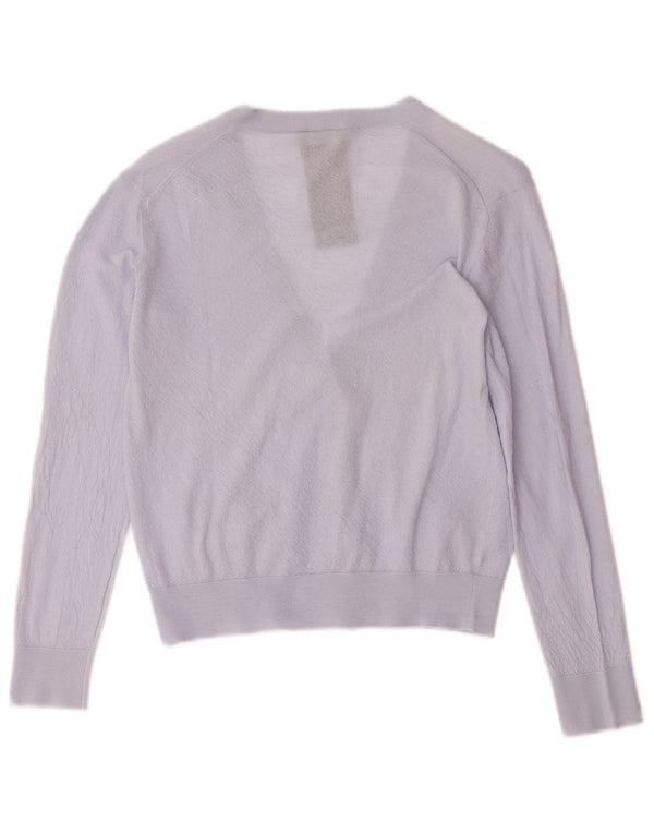 Suéter cardigã feminino Giorgio Armani IT 42 lã roxa média