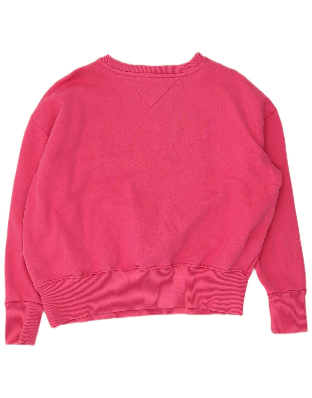 Tommy Hilfiger moletom feminino gráfico oversized jumper Reino Unido 10 pequeno rosa