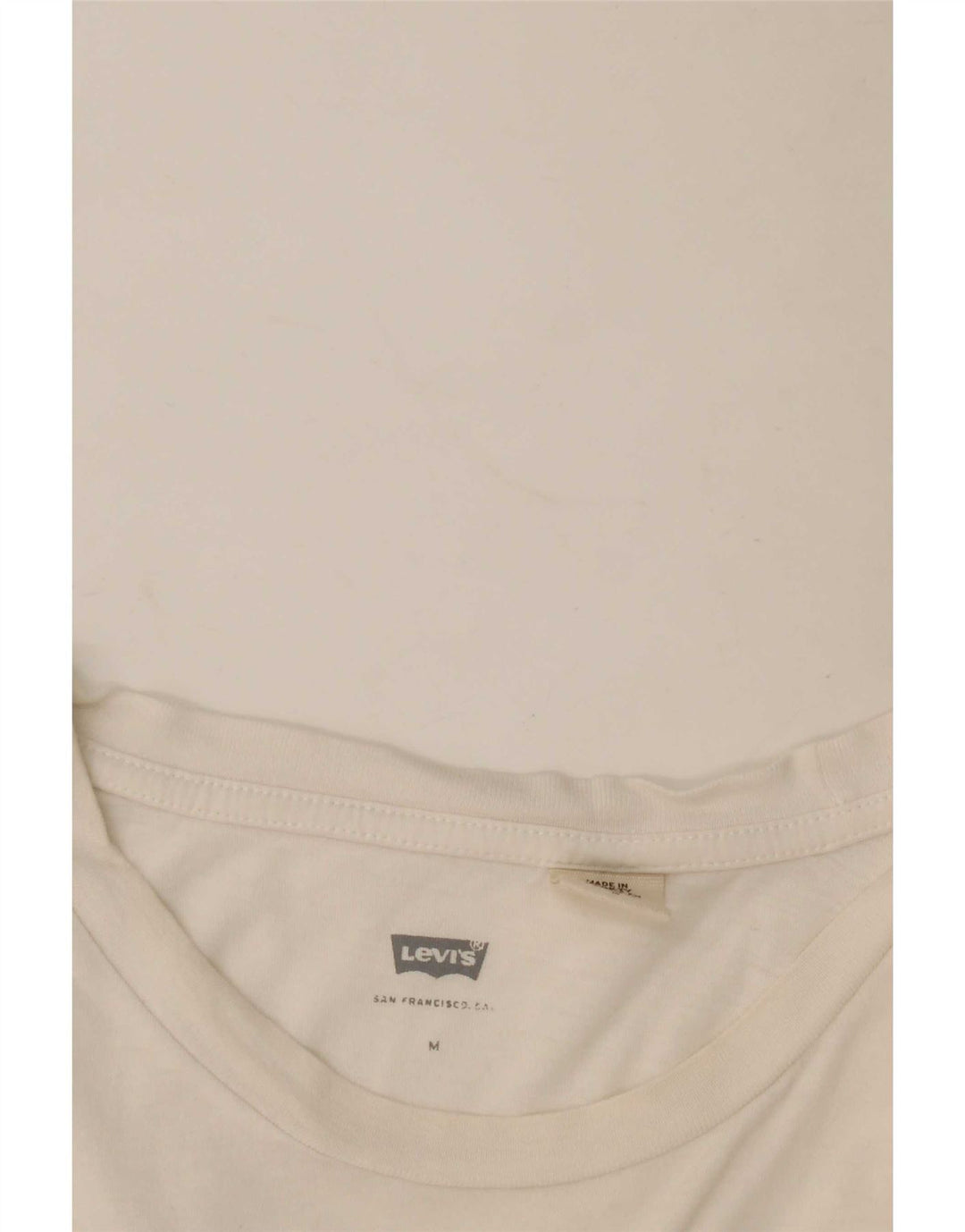 Camiseta feminina gráfica Levi's UK 12 médio branco