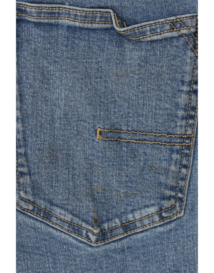 CALVIN KLEIN Masculino Slim Straight Jeans W32 L30 Azul Algodão