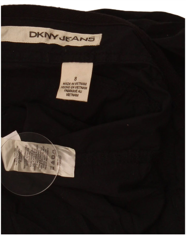 Shorts cargo feminino Dkny US 8 médio W33 algodão preto