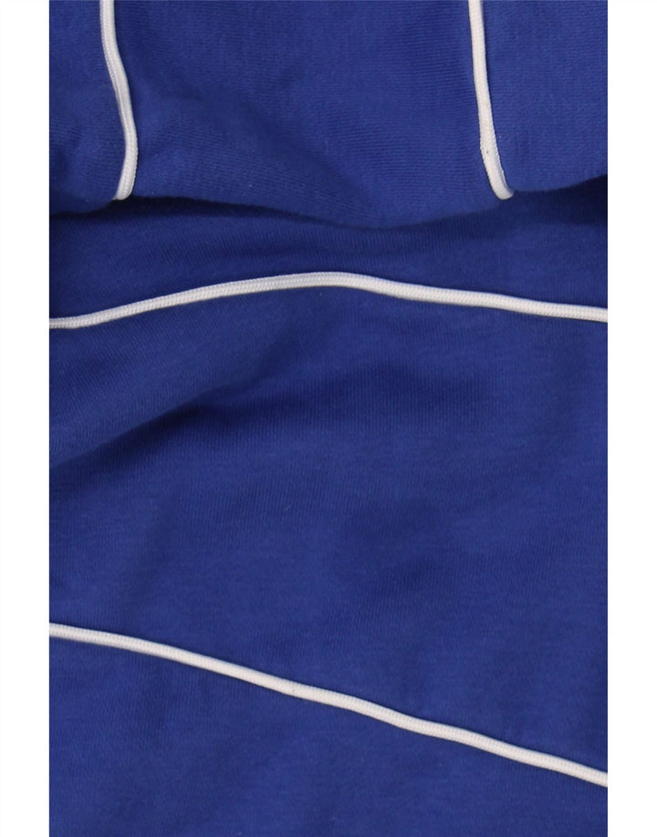 LOTTO Mens Graphic Hoodie Jumper Large Blue Cotton Vintage Lotto and Second-Hand Lotto from Messina Hembry 