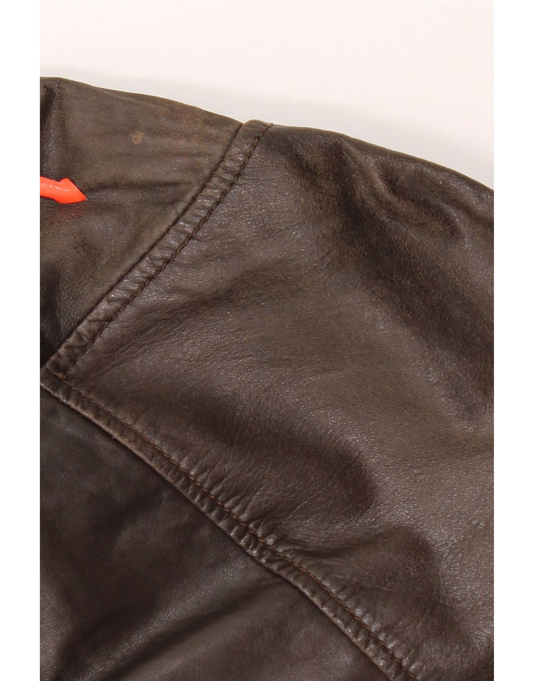 Jaqueta de couro bomber masculina On Spirit IT 48 couro marrom médio
