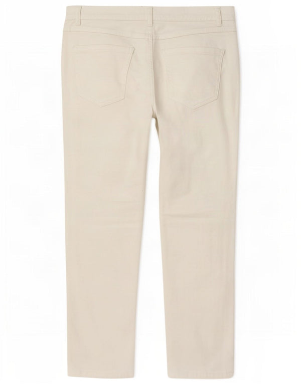 Jeans retos femininos M&Co UK 18 XL W40 L28 algodão branco