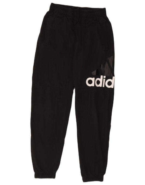 Adidas Mens Graphic Treino Calças Joggers Pequeno Algodão Preto