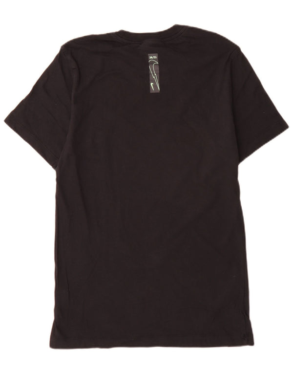 Camiseta masculina Nike Standard Fit gráfica top pequeno algodão preto