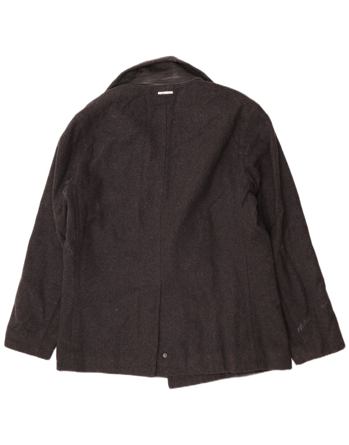 Casaco Michael Kors Masculino Pea UK 40 Grande Lã Cinza Clássico