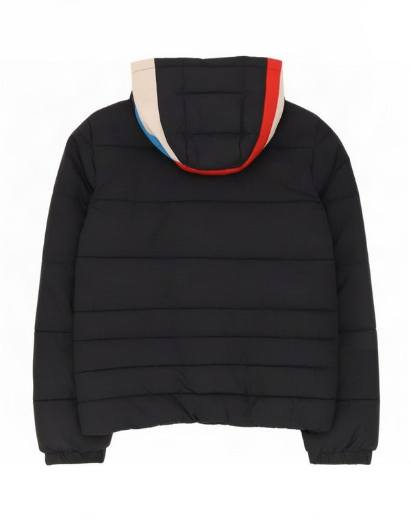 Jaqueta acolchoada com capuz gráfico Levi's Boys 15-16 anos preto colorblock