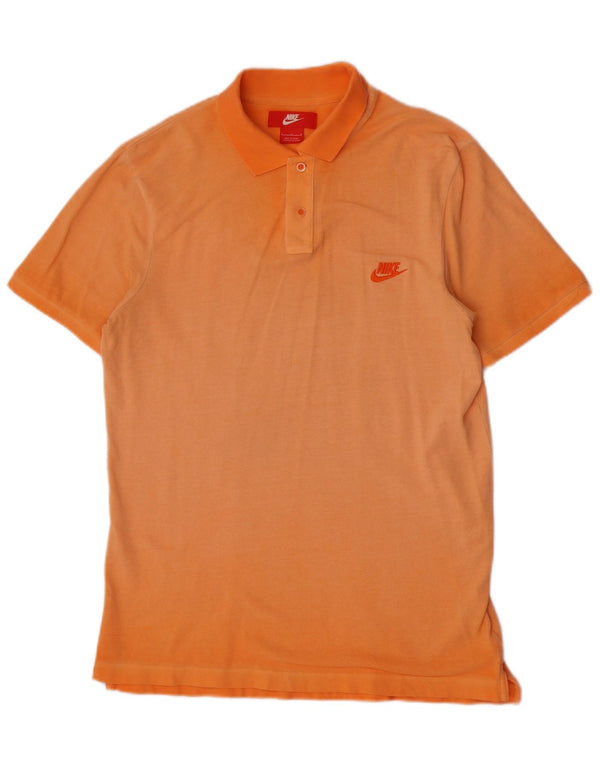 Camisa polo masculina Nike grande algodão laranja