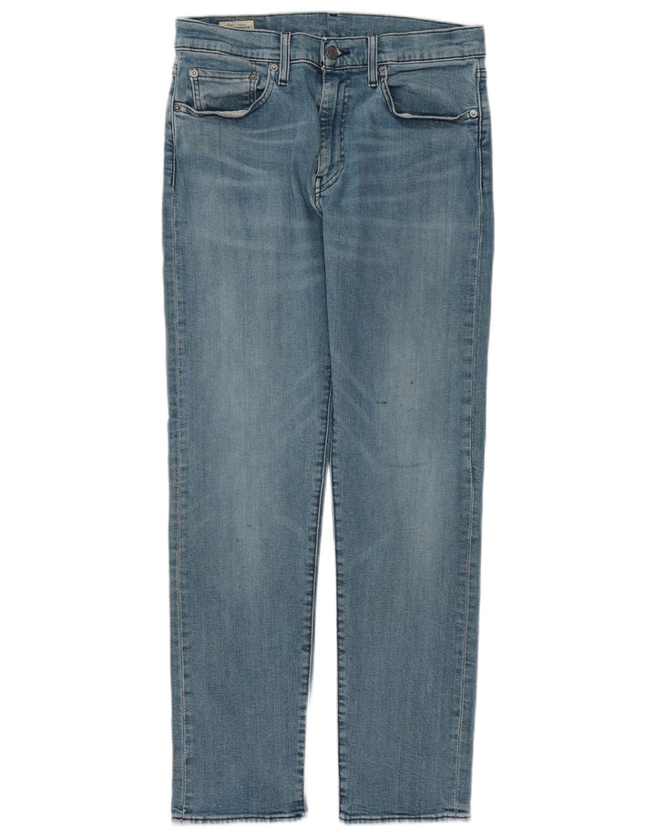 LEVI'S Masculino 502 Tapered Jeans W32 L32 Azul Algodão