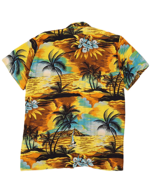 Camisa masculina vintage de manga curta XL multicolorida havaiana