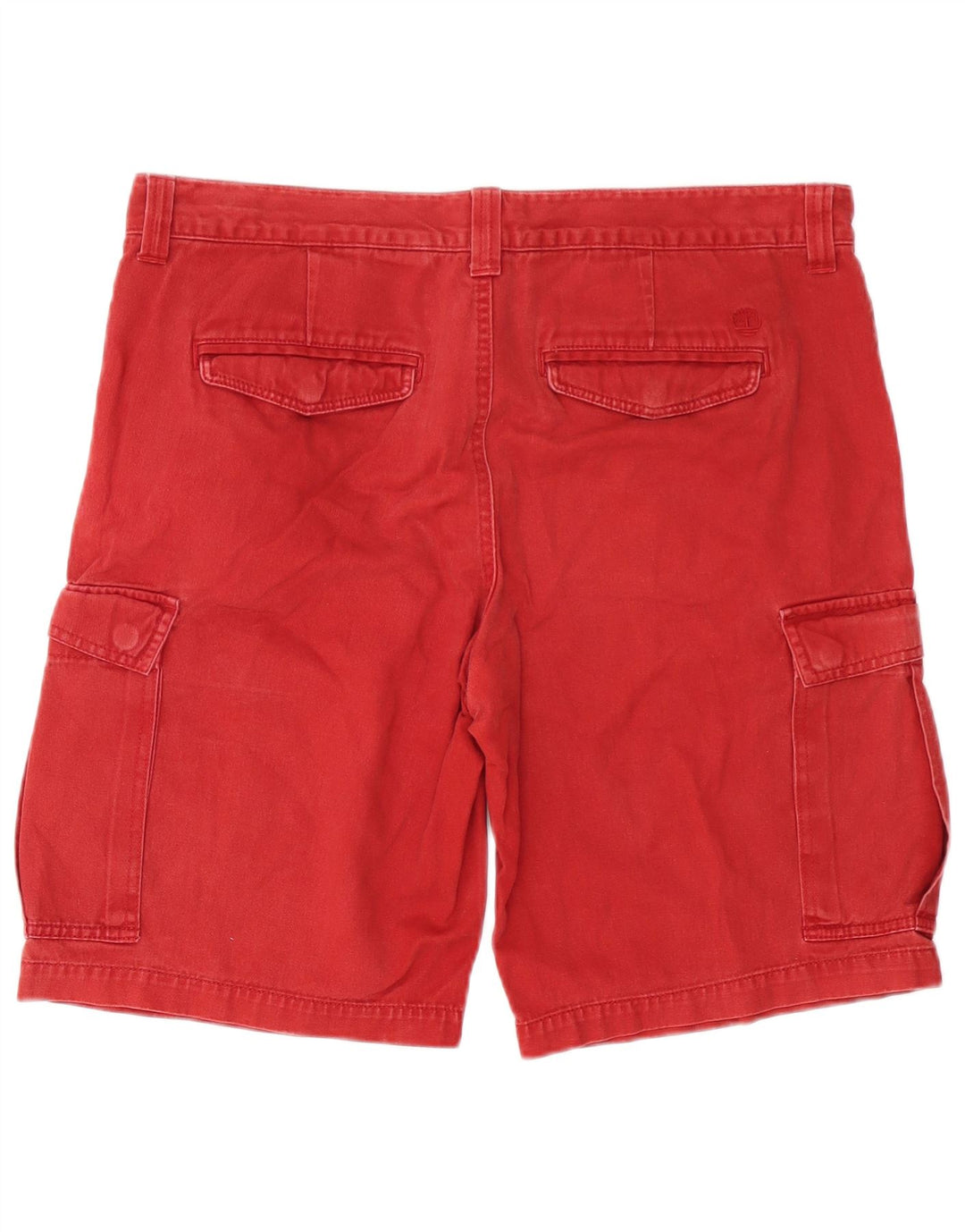 Timberland Mens Cargo Shorts W36 Grande Algodão Vermelho