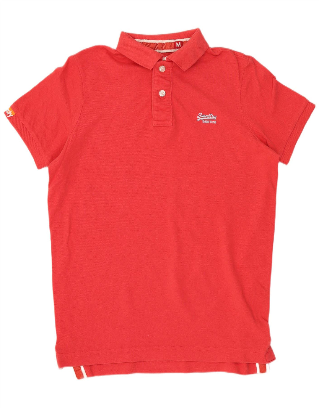 Camisa polo masculina SUPERDRY médio algodão vermelho