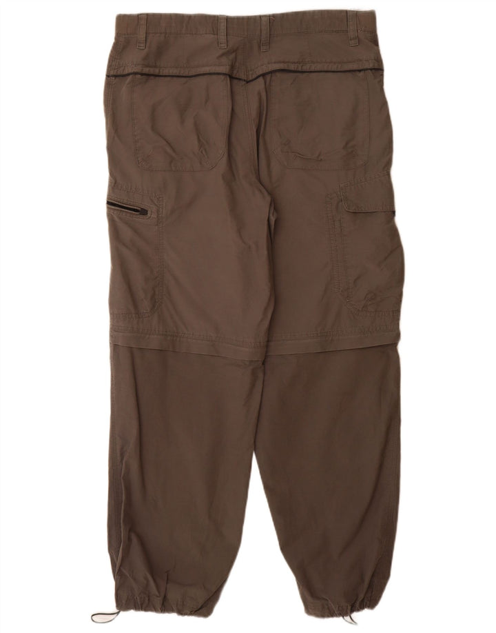 Calça cargo masculina Marks & Spencer W34 L29 algodão cinza