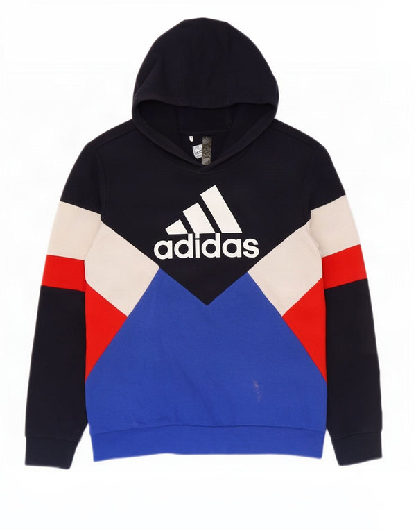 Adidas Meninos Graphic Hoodie Jumper 13-14 Anos Multicolorido Colorblock