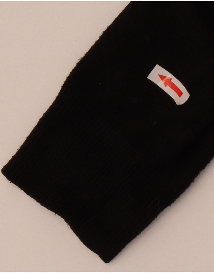 Suéter masculino Marks & Spencer com gola redonda, pequeno poliéster preto
