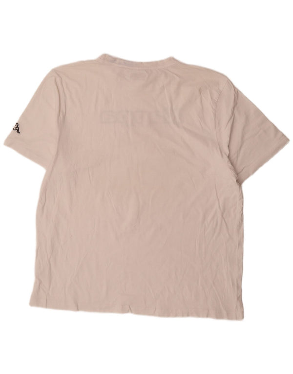 Camiseta gráfica masculina Kappa Top 2XL branca