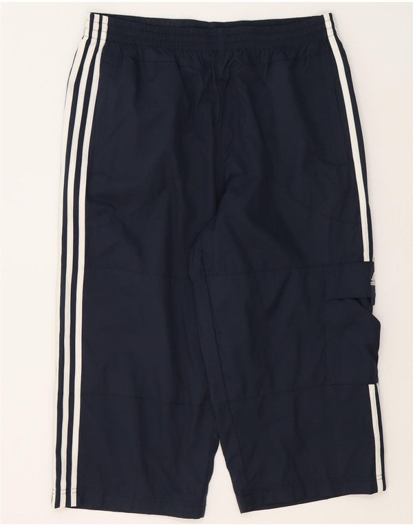 Calça Adidas Cargo Capri Masculina Grande Poliéster Azul Marinho