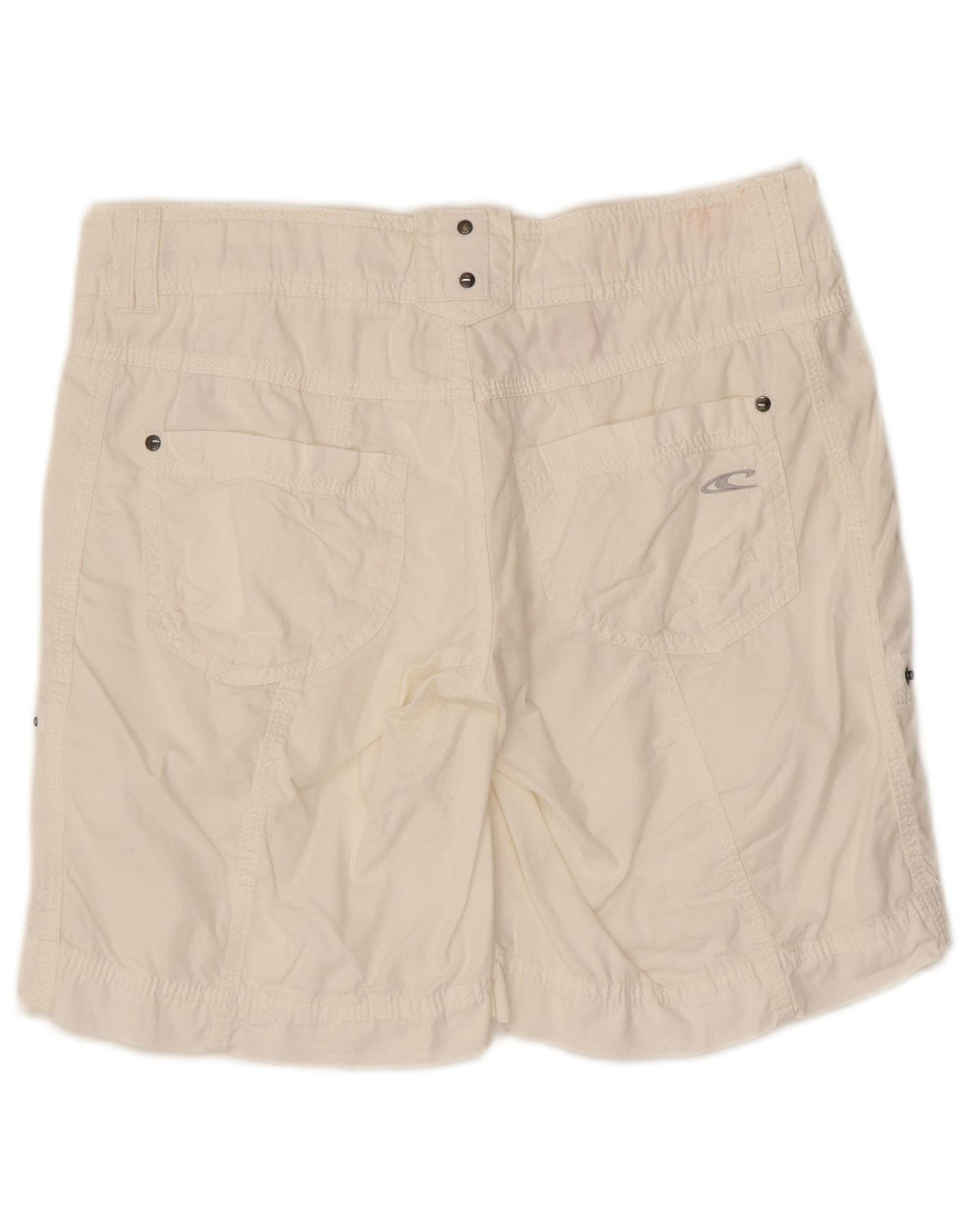Shorts casual feminino O'Neill W26 pequeno algodão branco