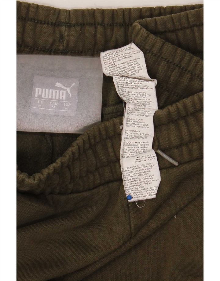 Calça de treino masculina Puma Joggers médio cáqui algodão