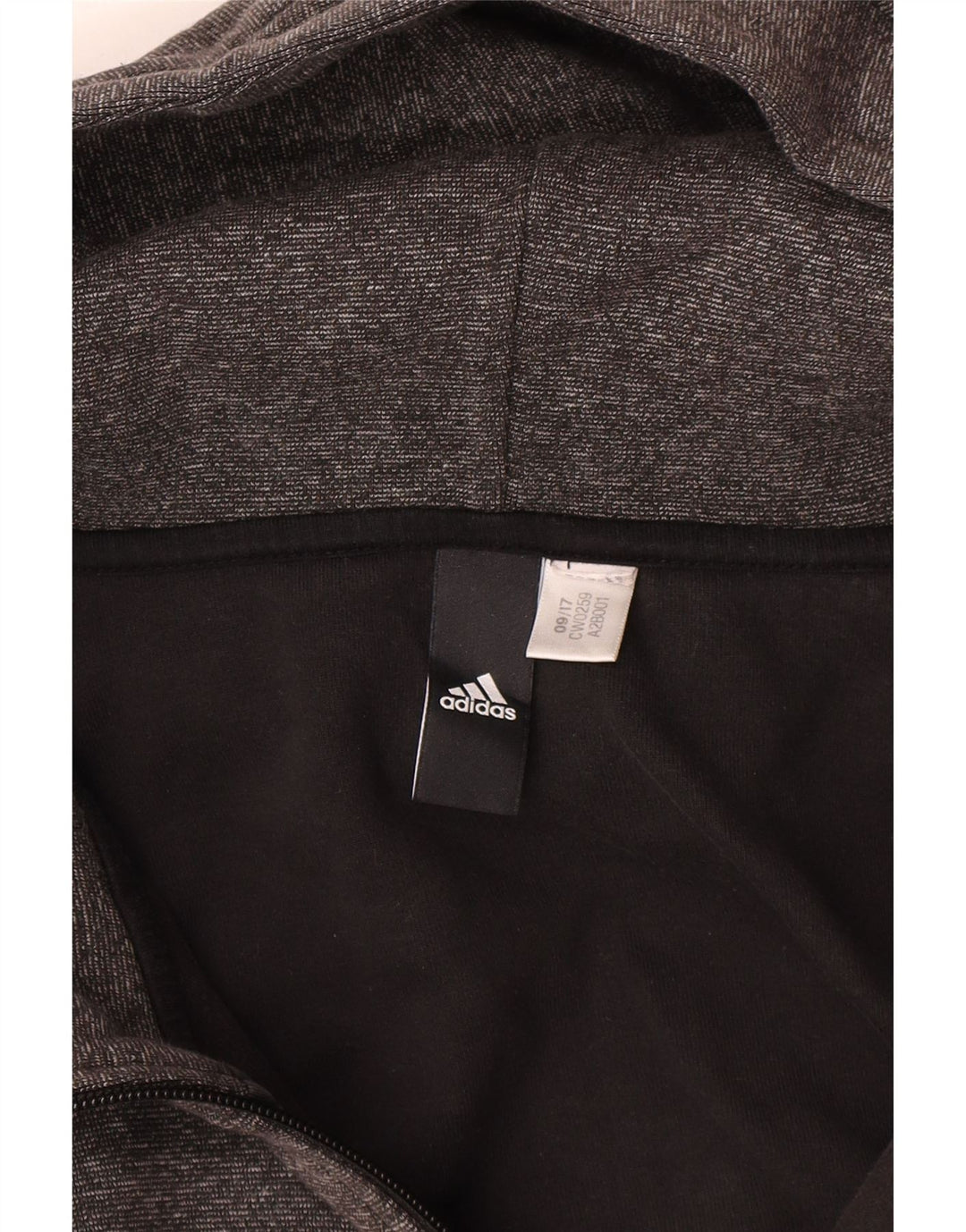 Suéter adidas masculino com capuz e zíper 2XL cinza