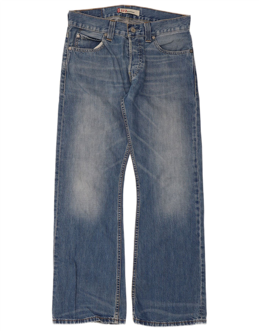 Calça jeans feminina Levi's 512 Bootcut W32 L30 azul algodão