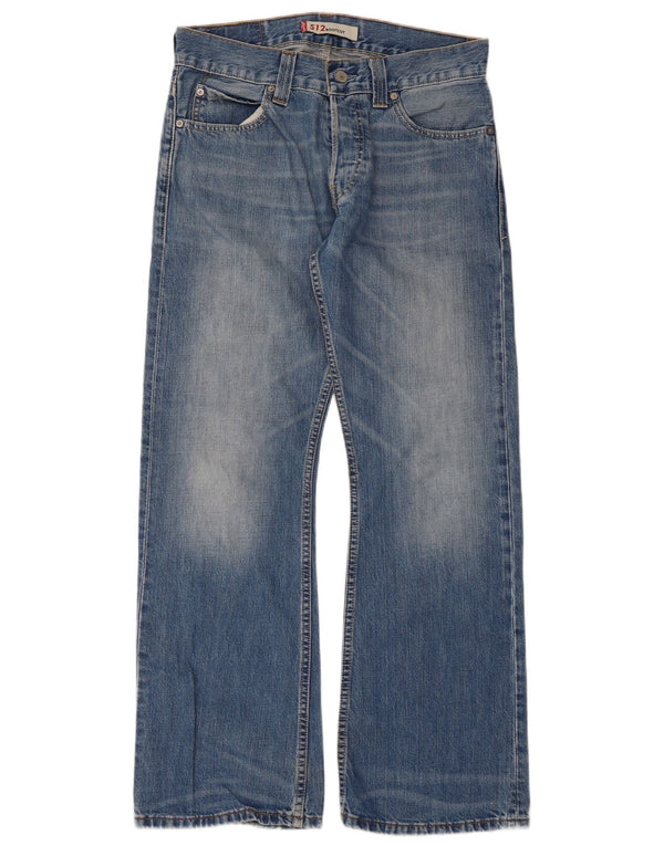 Calça jeans feminina Levi's 512 Bootcut W32 L30 azul algodão