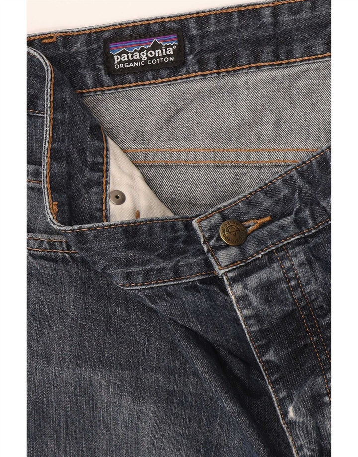 Calça jeans reta masculina Patagonia W38 L31 algodão azul