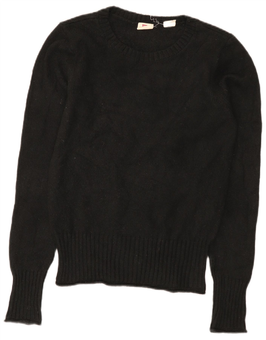 Suéter feminino Levi's com gola canoa UK 10 pequeno preto poliamida