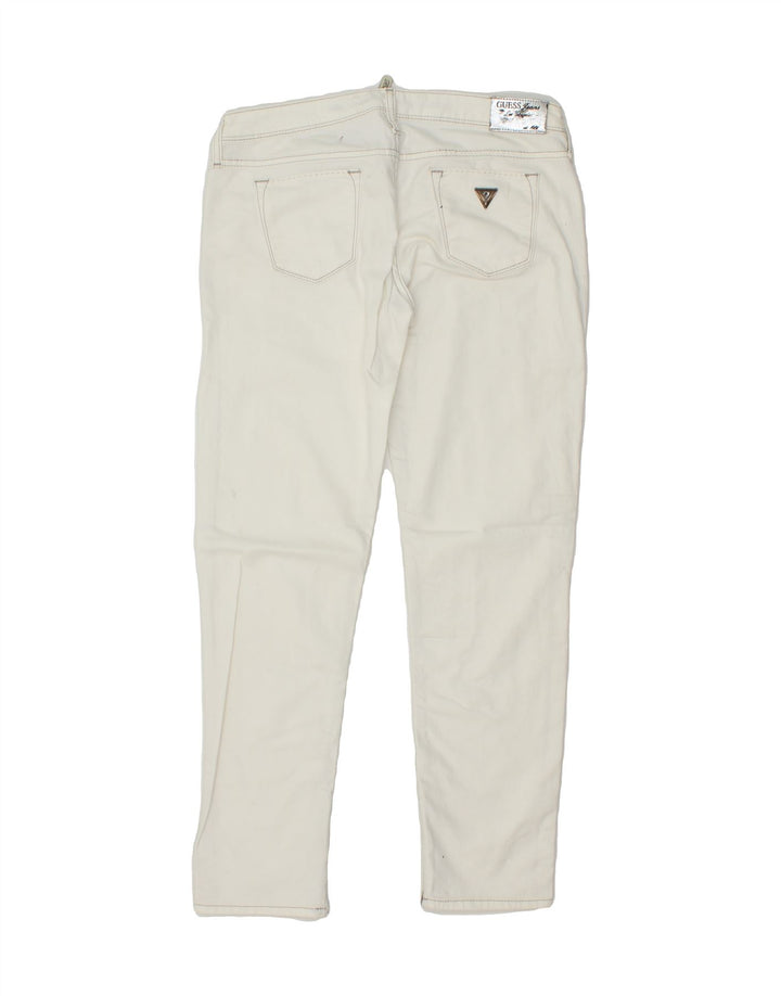 GUESS Womens Beverly Slim Jeans W30 L29  White Vintage Guess and Second-Hand Guess from Messina Hembry 