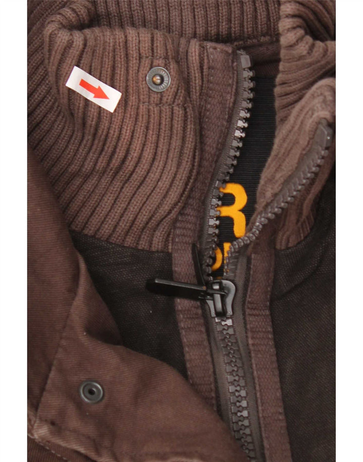 Jaqueta utilitária masculina Superdry UK 40 grande marrom