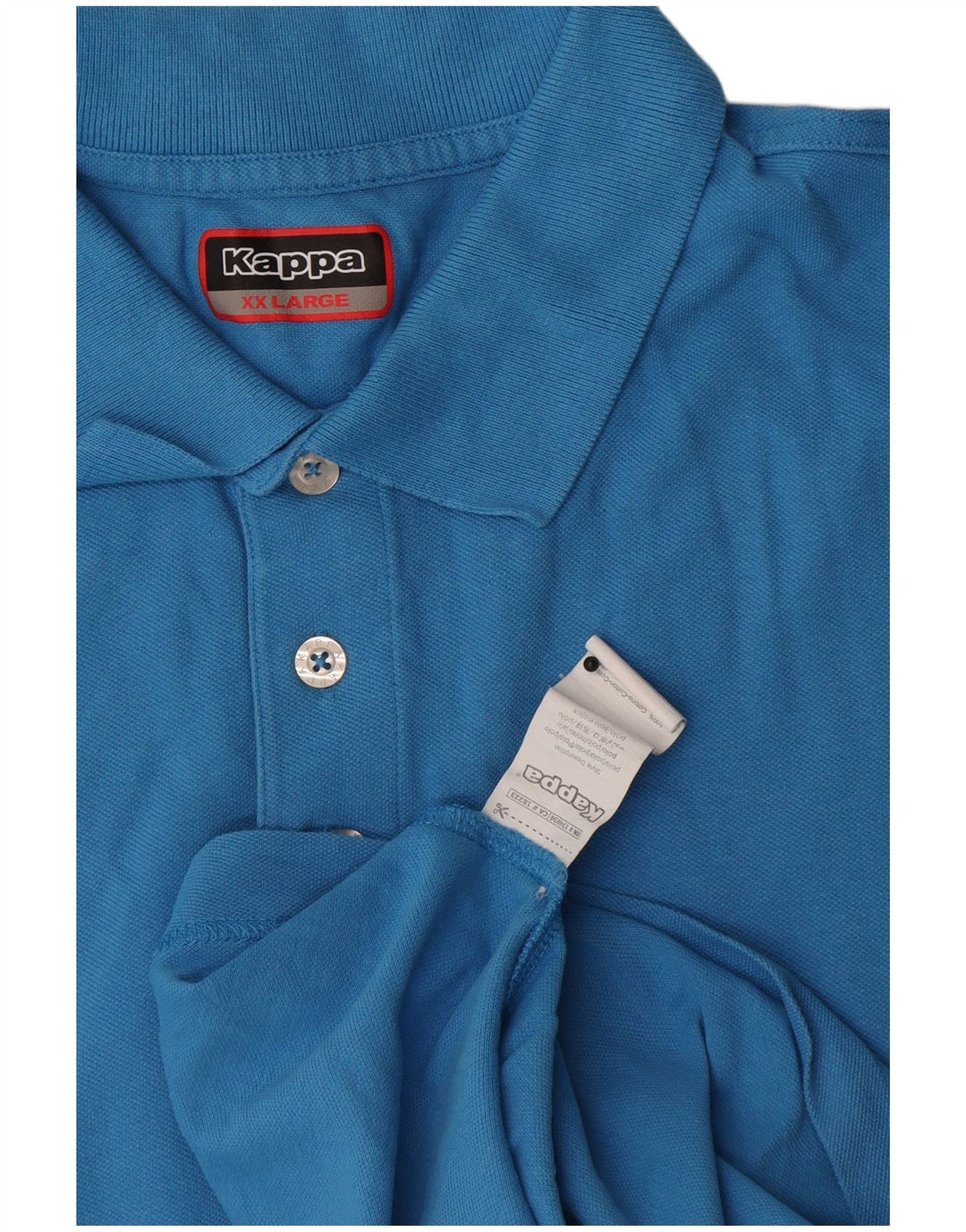 Camisa polo masculina Kappa 2XL algodão azul