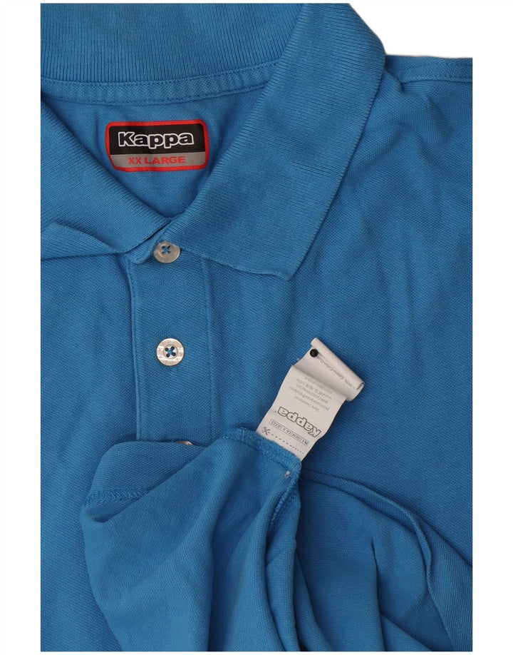 Camisa polo masculina Kappa 2XL algodão azul