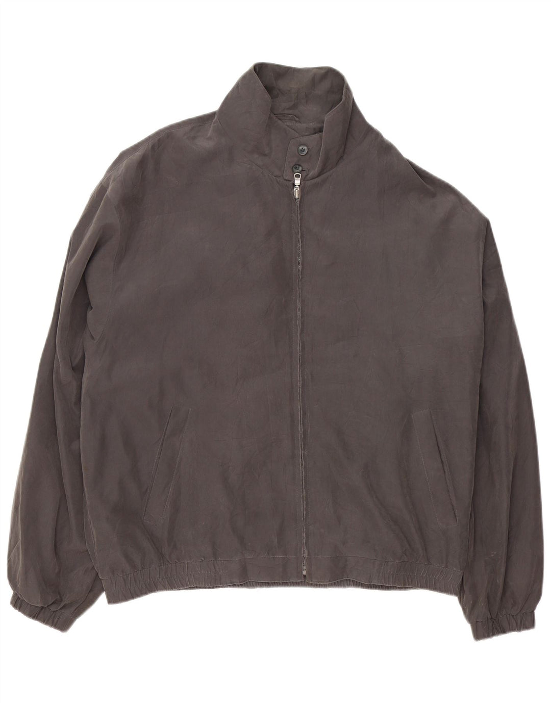 Jaqueta bomber masculina LONDON FOG UK 42 XL poliéster cinza