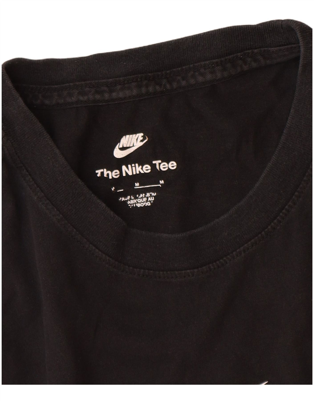 Camiseta Nike masculina gráfica Top médio algodão preto