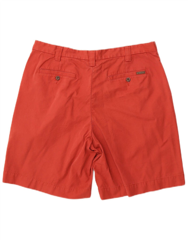 Eddie Bauer Mens Chino Shorts W36 Grande Algodão Vermelho