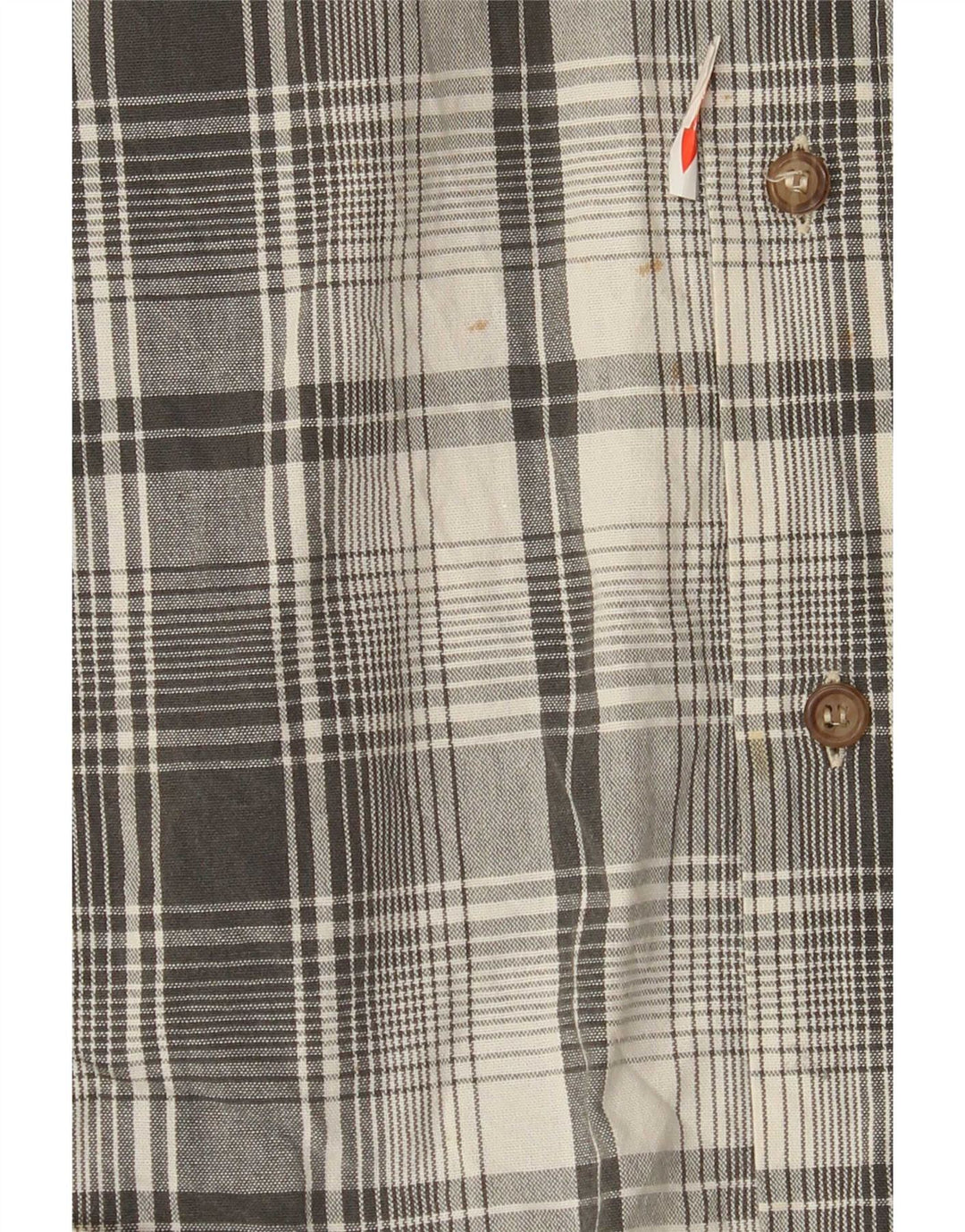 Camisa masculina Marlboro Classics grande algodão xadrez cinza
