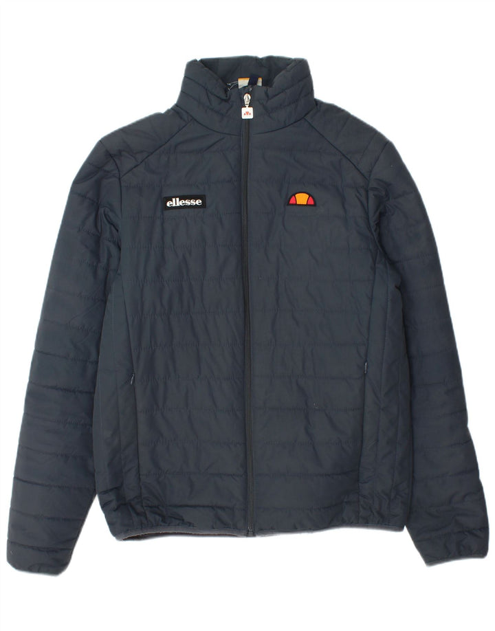 Jaqueta acolchoada feminina ELLESSE UK 16 grande poliéster azul marinho