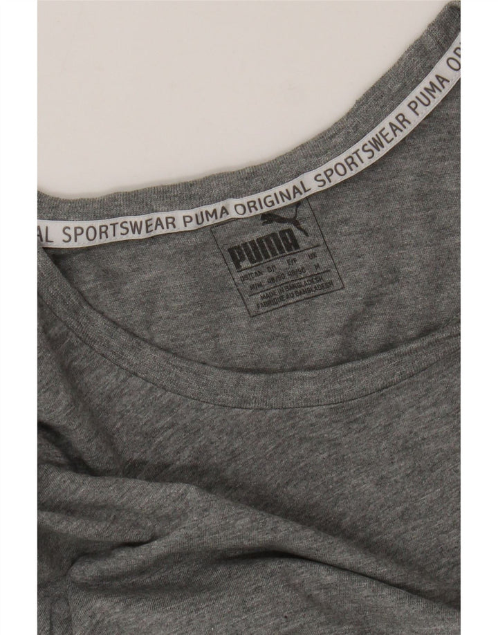 Camiseta masculina PUMA Graphic cinza médio