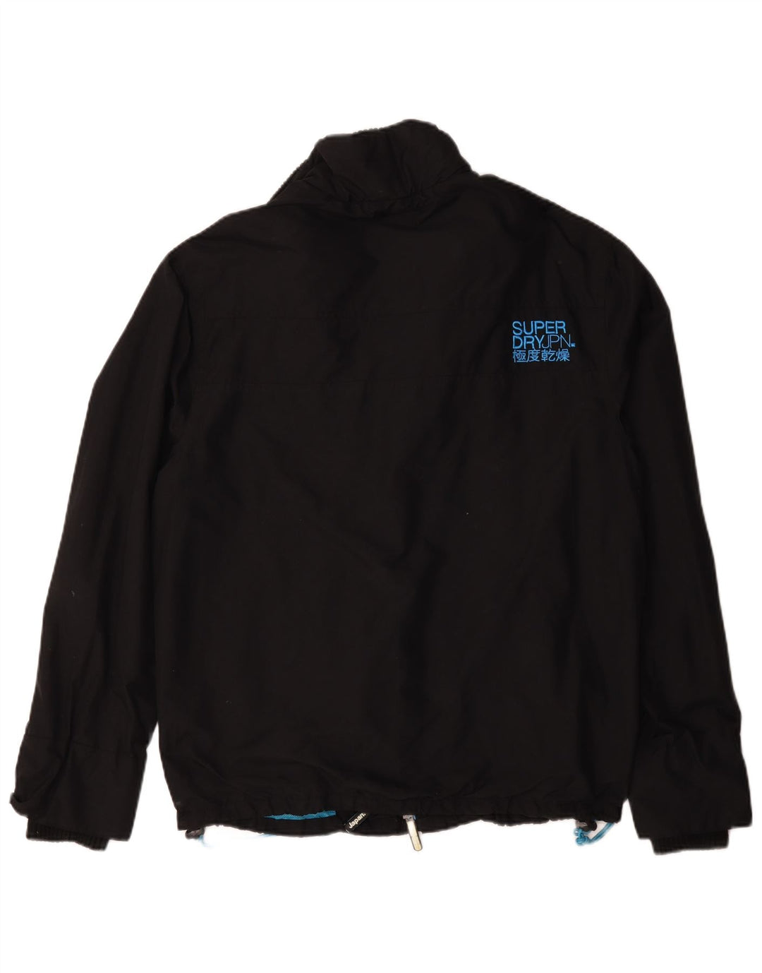 Jaqueta corta-vento masculina Superdry UK 44 2XL preto nylon