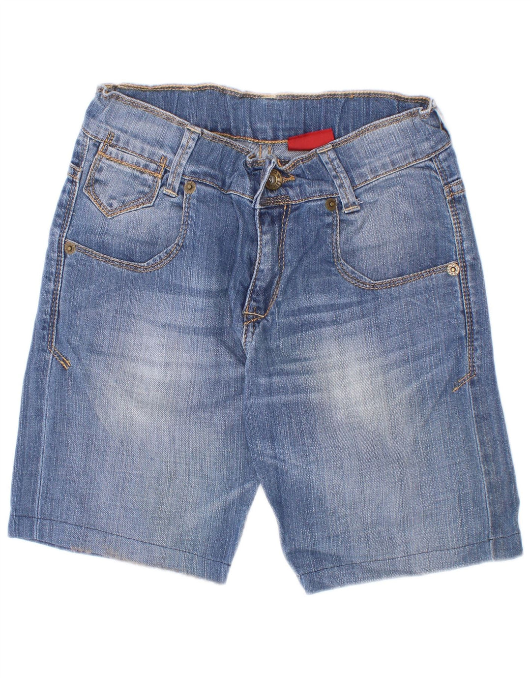 Shorts jeans para meninos Levi's 9-10 anos W22 algodão azul
