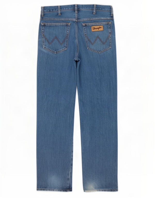 Wrangler Masculino Texas Straight Jeans W34 L32 Azul Algodão