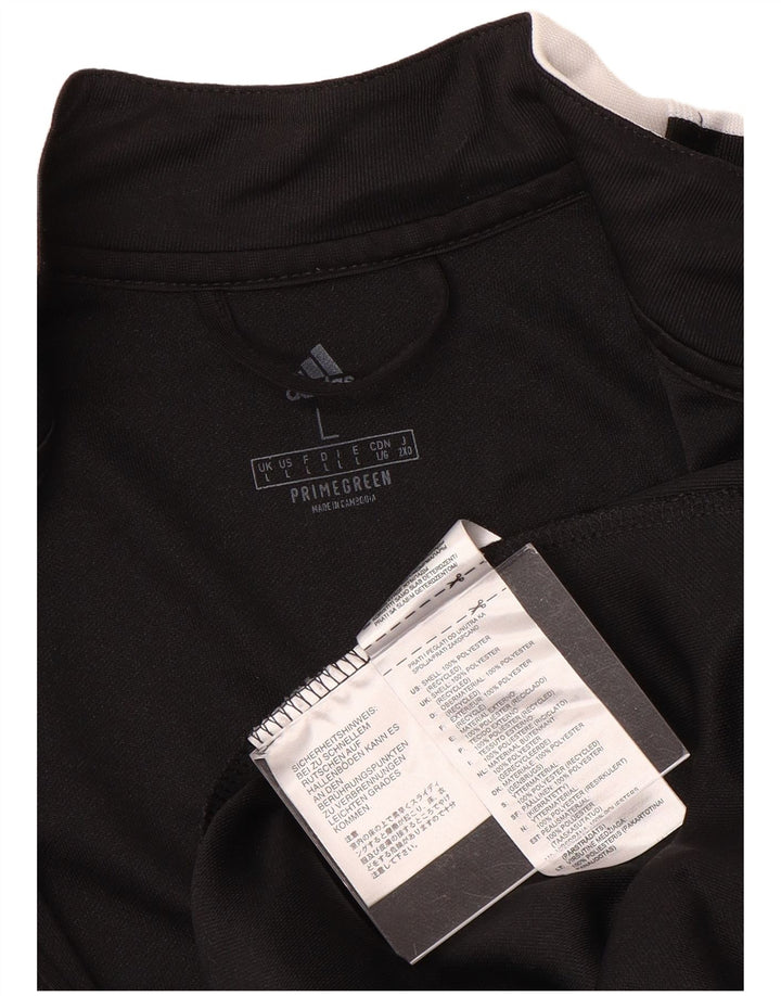 Adidas Mens Aeroready Tracksuit Top Jaqueta Grande Poliéster Preto